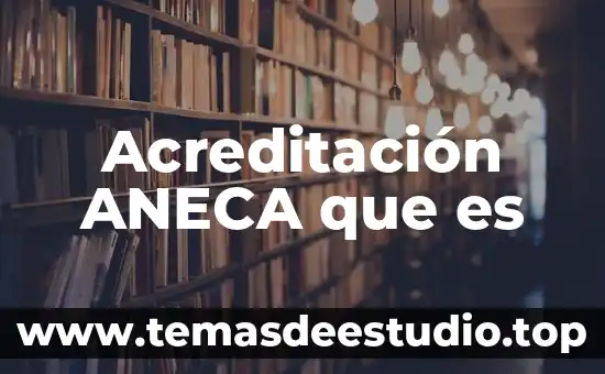 Que es una acreditacion mexico 5 Acreditación ANECA que es
