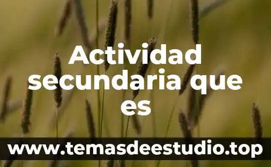 Que es una escuela secundaria segun moises saenz 3 Actividad secundaria que es
