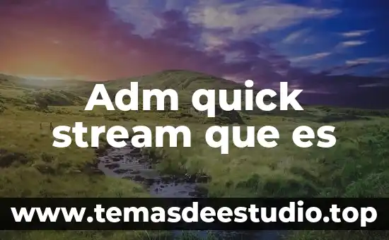 Qué es la depreciación mensual concepto 3 Adm quick stream que es