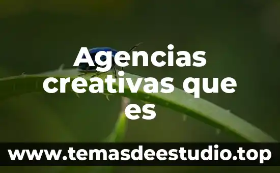 Agencias creativas que es