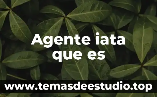 Agente extinguidor que es 4 Agente iata que es