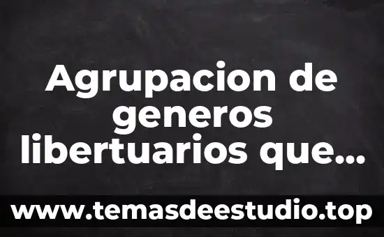 Qué es suministrada concepto 4 Agrupacion de generos libertuarios que es el machismo