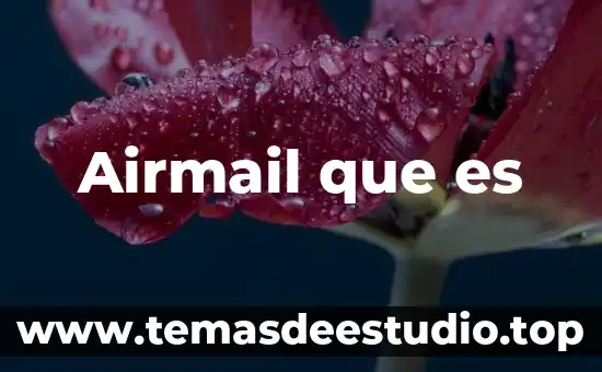 Redistribuci贸n espacial que es 4 Airmail que es