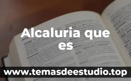 Alcaluria que es