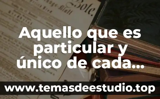 Que es el registro de los usuario en la red 4 Aquello que es particular y único de cada ser humano