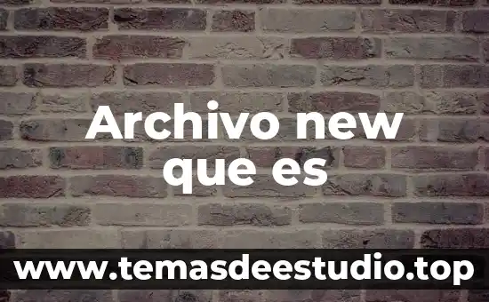 Que es un archivo con nombre z 8 Archivo new que es