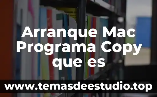 Que es el programa inventor 5 Arranque Mac Programa Copy que es