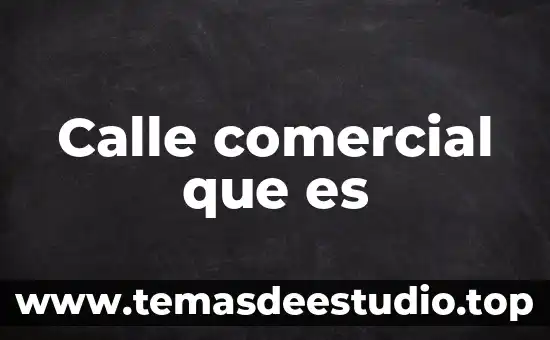 Que es el bloqueo comercial 4 Calle comercial que es