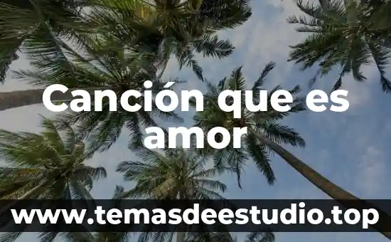 Canción que es amor