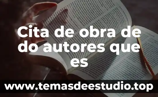 Que es el argumento dentro de una obra teatral 3 Cita de obra de do autores que es