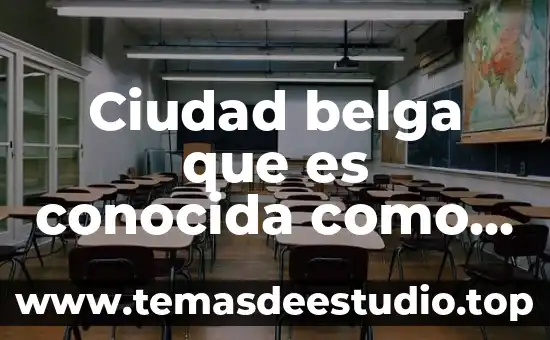 Ley de economía del conocimiento que es 7 Ciudad belga que es conocida como la venecia del norte