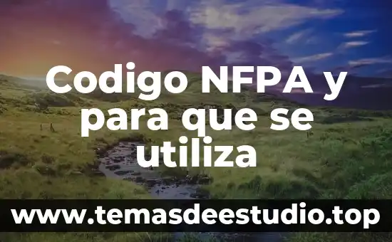 Que es el codigo 020 3 Codigo NFPA y para que se utiliza
