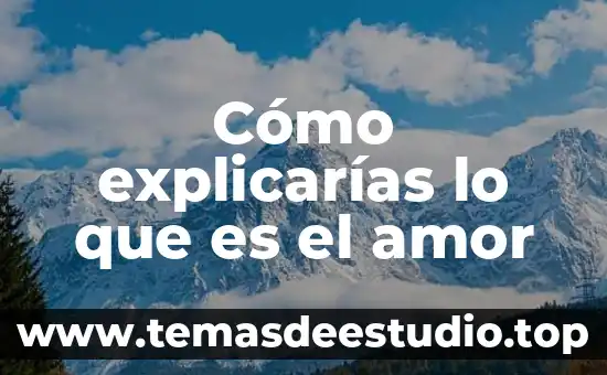 Amor icono que es 3 Cómo explicarías lo que es el amor