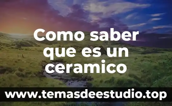 Test de figura humana que es 7 Como saber que es un ceramico