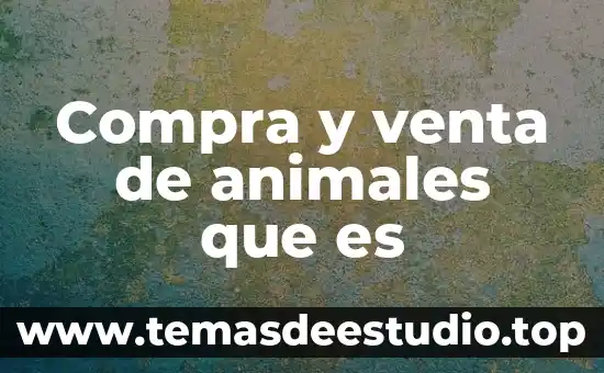 Animal que es amigo de todos los animales 6 Compra y venta de animales que es