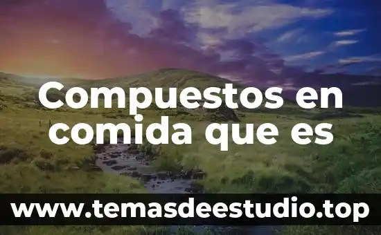 Qué es sol comida 4 Compuestos en comida que es