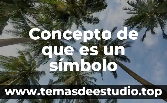Que es el concepto opm 7 Concepto de que es un símbolo