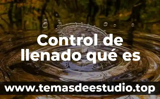 Que es el garabateo sin control 8 Control de llenado qué es