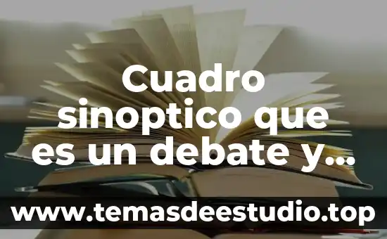 Que es la libertad para mi cuadro sinoptico 6 Cuadro sinoptico que es un debate y sus caracteristicas