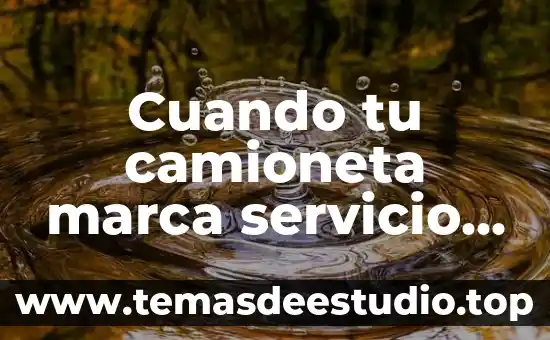 Que es internacionalizar una marca 4 Cuando tu camioneta marca servicio de mantenimiento que es