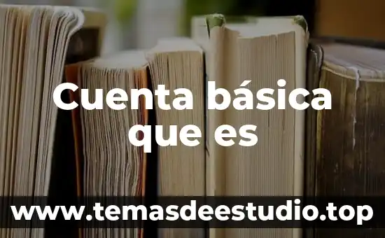 Qué es cuenta ixe 8 Cuenta básica que es