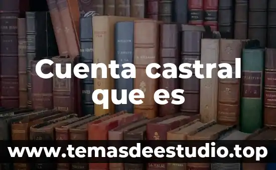 Cuenta castral que es
