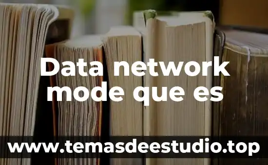Recovering overwritten data que es 8 Data network mode que es