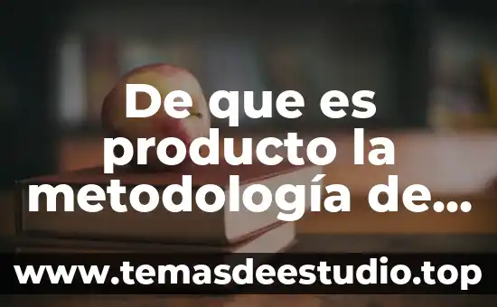De que es producto la metodología de la investigación