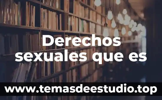Derechos sexuales y reproductivos que es 6 Derechos sexuales que es