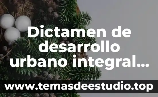 Por que es importante la economía para el desarrollo sustentable 3 Dictamen de desarrollo urbano integral sustentable que es
