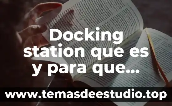 Que es el conocimiento metacognitivo en estrategia 7 Docking station que es y para que sirve