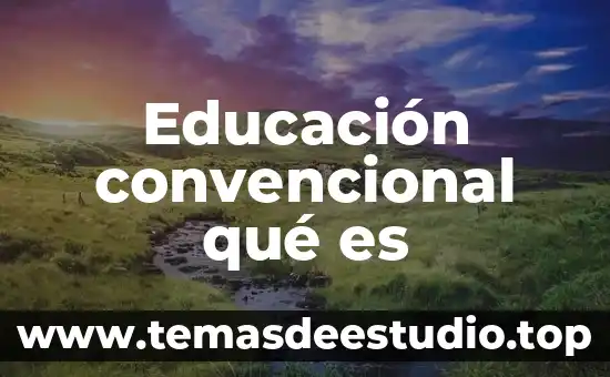 Qué es una microempresa artículo 3 Educación convencional qué es