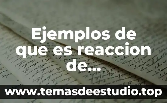 Que es un cosmético y que tipo de reacción es 3 Ejemplos de que es reaccion de descomposicion