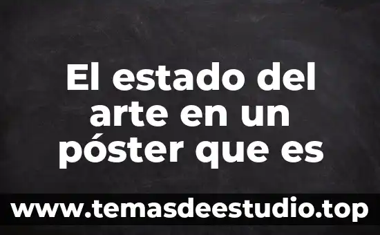 El estado del arte en un póster que es