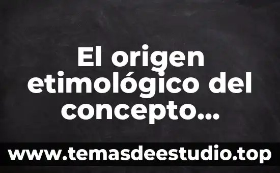 El origen etimológico del concepto lógica