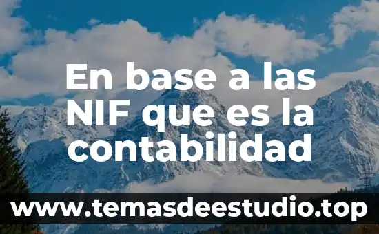 Qué es la medición y control de rentabilidad en contabilidad 8 En base a las NIF que es la contabilidad