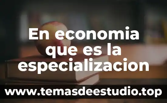Que es la especializacion de intercambio economia 3 En economia que es la especializacion
