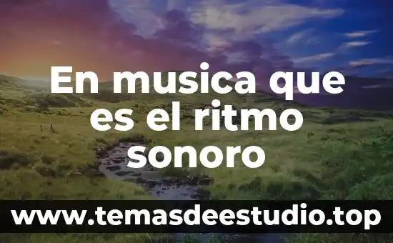 Qué es el soul en la música 3 En musica que es el ritmo sonoro