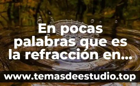 Que es el materialismo historico en pocas palabras 5 En pocas palabras que es la refracción en química