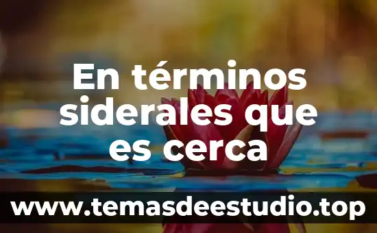En términos genéticos que es el DDT 4 En términos siderales que es cerca