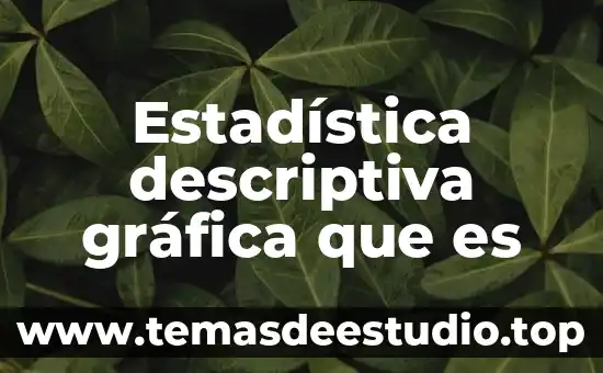 Perspectiva descriptiva que es en psicología 7 Estadística descriptiva gráfica que es