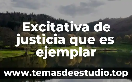 Aflojatodo que es 5 Excitativa de justicia que es ejemplar
