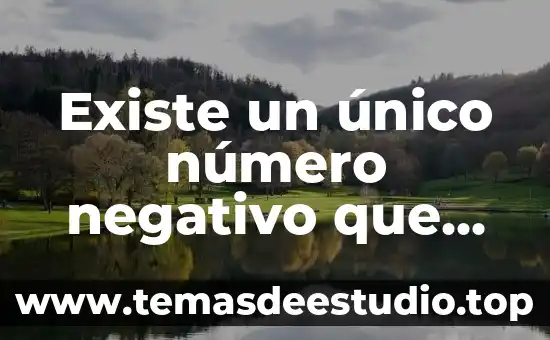 Que es el campo unico en base de datos 5 Existe un único número negativo que es cuadrado perfecto