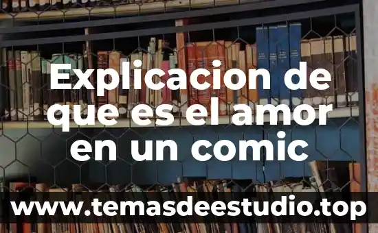 Amor icono que es 7 Explicacion de que es el amor en un comic
