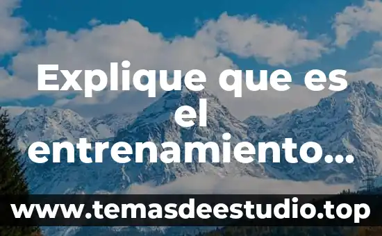 Explique que es el entrenamiento físico general y específico