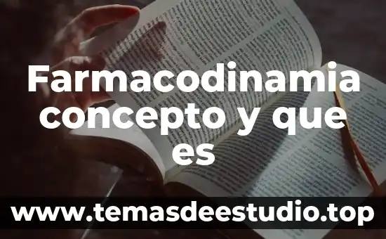Número OCR qué es 8 Farmacodinamia concepto y que es