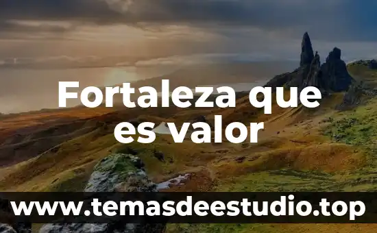 Fortaleza que es valor