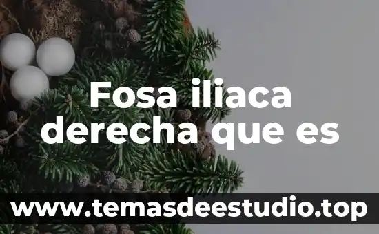 Que es pielectasia derecha 8 Fosa iliaca derecha que es