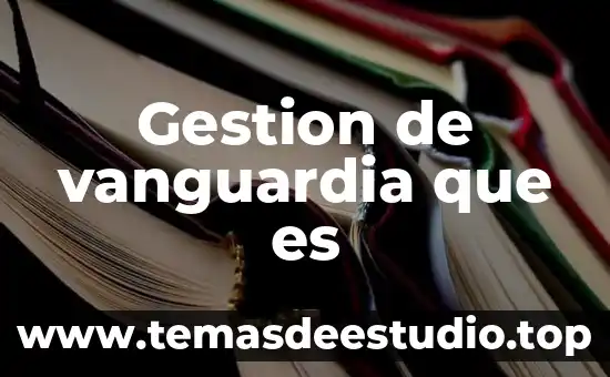 Qué es gestión de fondos 5 Gestion de vanguardia que es