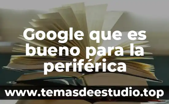 Google que es bueno para la periférica